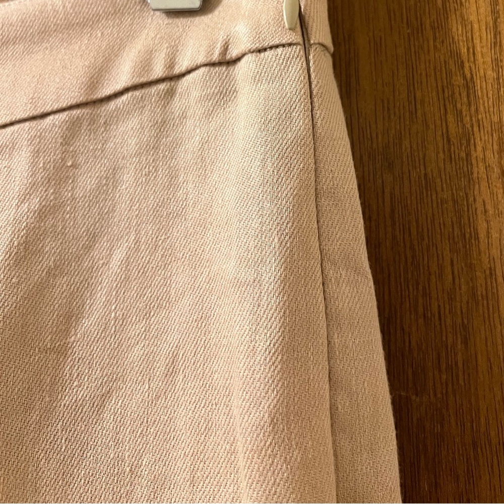 Hevron Pants Dara Hemp Wide‎ Leg Slit Flare Trousers Sz 0 Quiet Luxury Casual - Picture 15 of 15